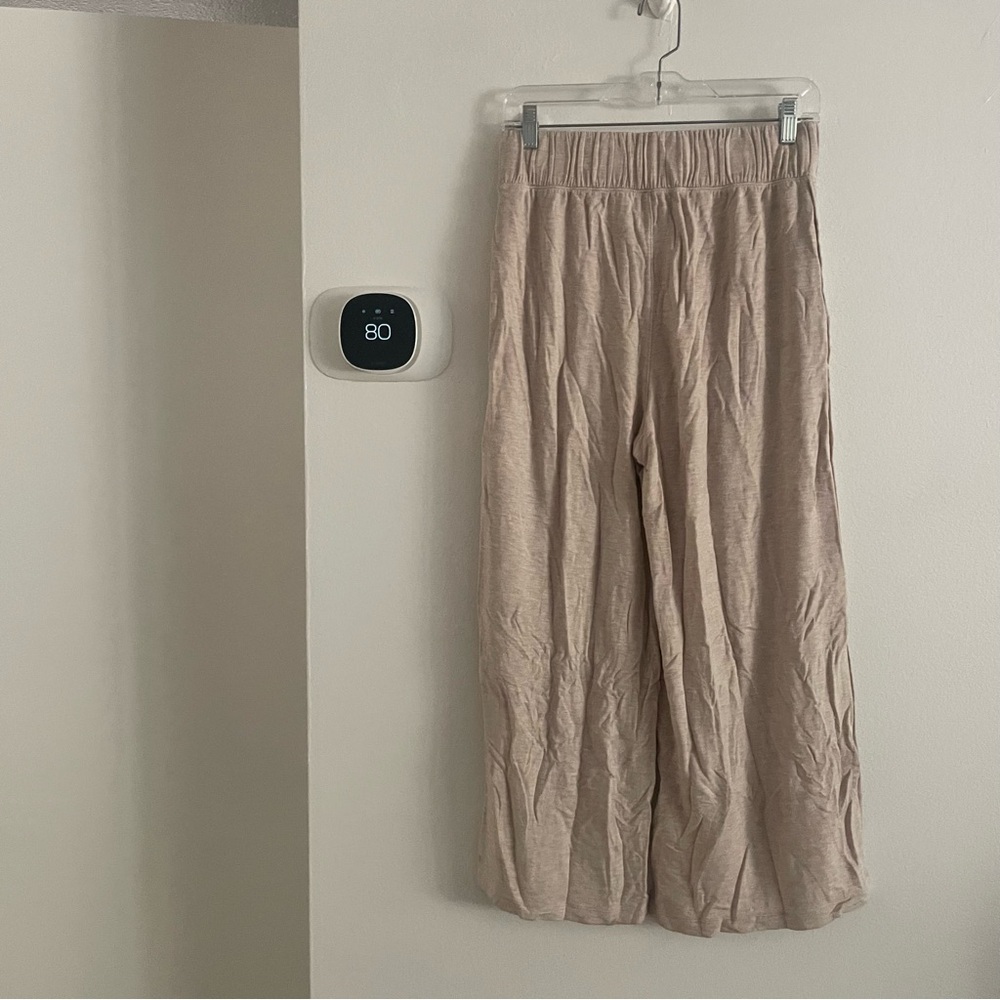 Lululemon pink Beige Wide-Leg Pants size 4